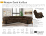 Parker House Mason Power Right Arm Facing Recliner in Dark Kahlua - Furniture Max (Falls Church,VA) *