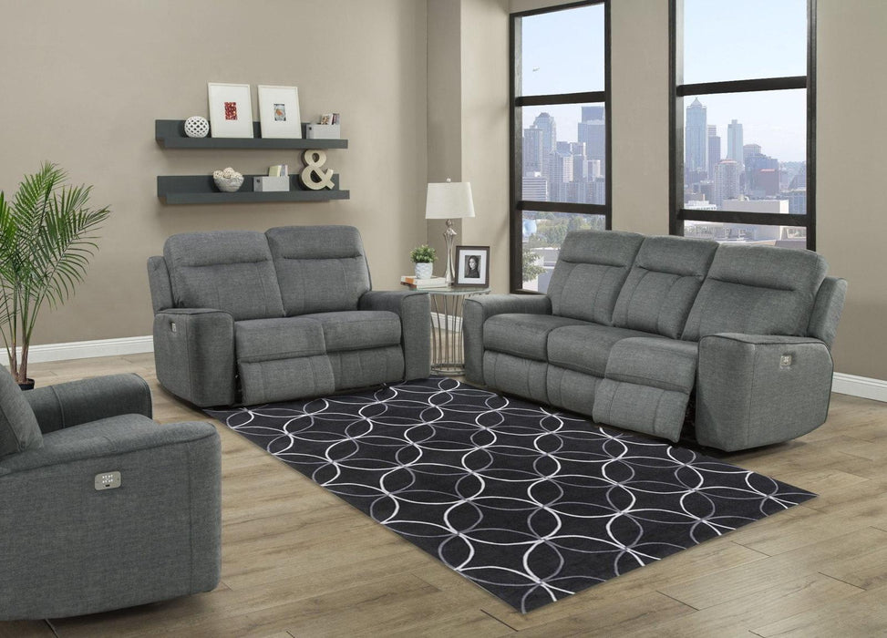 Parker House Parthenon Sofa Dual Power with USB and Power Headrest in Titanium