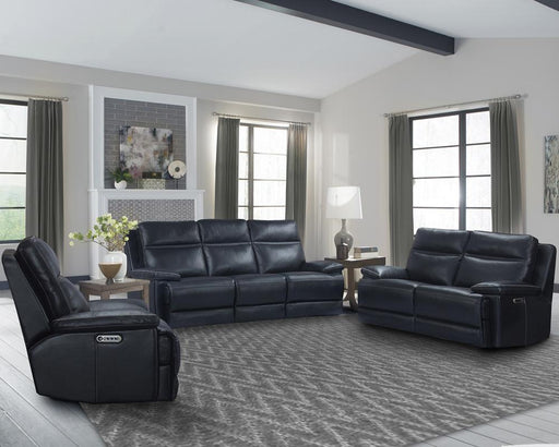 Parker House Paxton Power Loveseat in Navy - Furniture Max (Falls Church,VA) *
