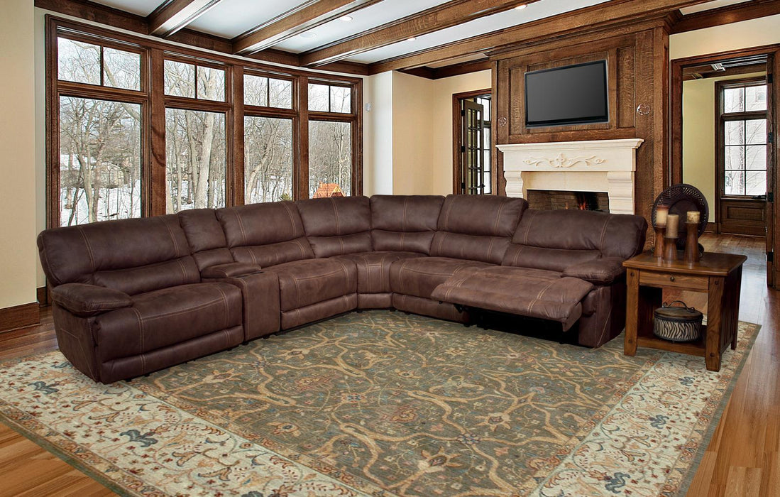Parker House Pegasus 6pc Power Recliner Sectional in Dark Kahlua - Furniture Max (Falls Church,VA) *