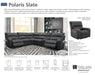 Parker House Polaris Entertainment Console in Slate - Furniture Max (Falls Church,VA) *
