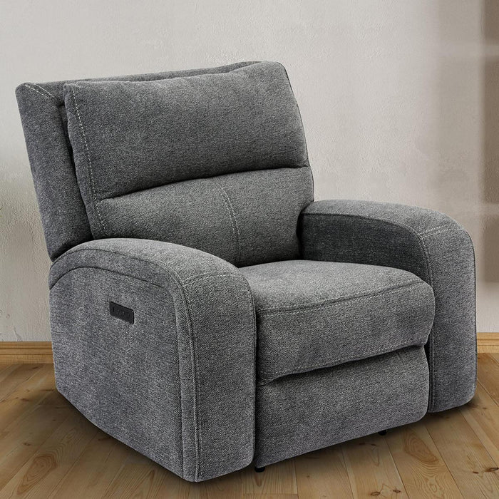 Parker House Polaris Power Chair in Bizmark Grey - Furniture Max (Falls Church,VA) *