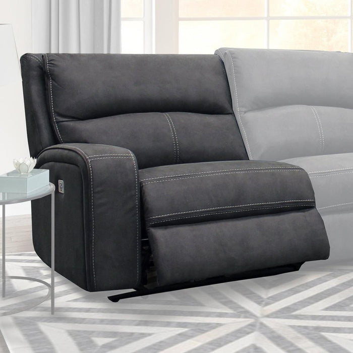 Parker House Polaris Power Left Arm Facing Recliner in Slate