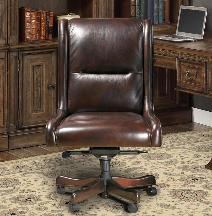 Parker House Prestige Leather Desk Chair in Cigar - Furniture Max (Falls Church,VA) *