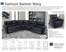 Parker House Samson Power Right Arm Facing Recliner in Banner Navy - Furniture Max (Falls Church,VA) *