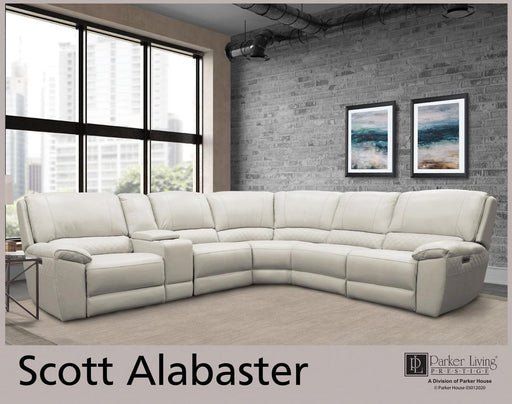 Parker House Scott Power Armless Recliner in Alabaster - Furniture Max (Falls Church,VA) *