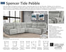 Parker House Spencer Armless Recliner in Tide Pebble - Furniture Max (Falls Church,VA) *