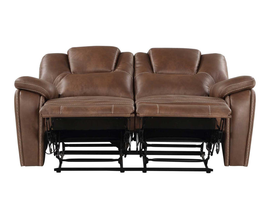 Steve Silver Katrine Manual Reclining Loveseat in Chestnut Brown - Furniture Max (Falls Church,VA) *