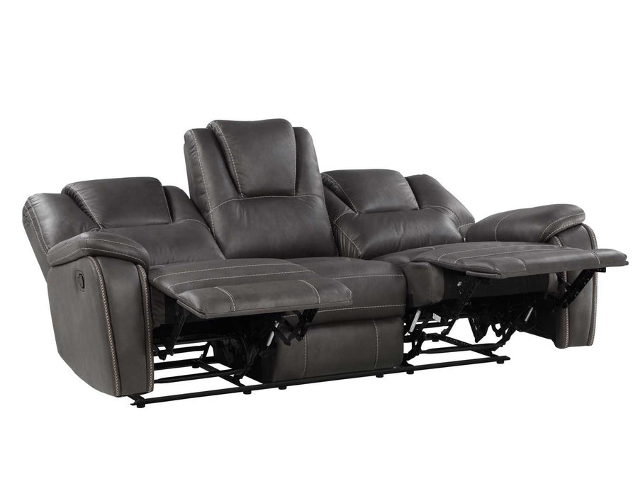 Steve Silver Katrine Manual Reclining Sofa in Charcoal - Furniture Max (Falls Church,VA) *