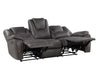 Steve Silver Katrine Manual Reclining Sofa in Charcoal - Furniture Max (Falls Church,VA) *