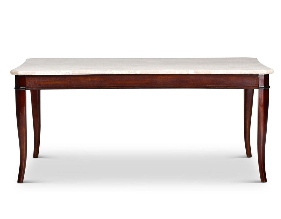 Steve Silver Marseille Marble Top Dining Table in Merlot Cherry - Furniture Max (Falls Church,VA) *
