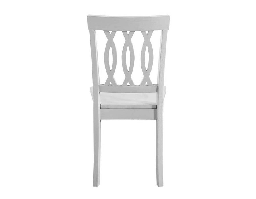 Steve Silver Naples Side Chair in Antiqued White (Set of 2)