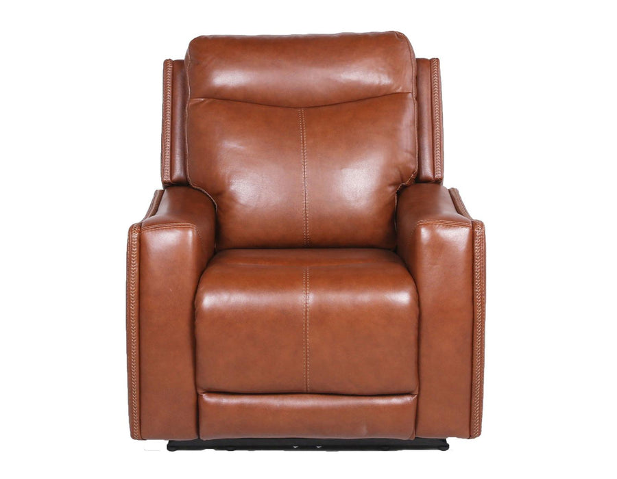 Steve Silver Natalia Leather Dual Power Recliner in Coach