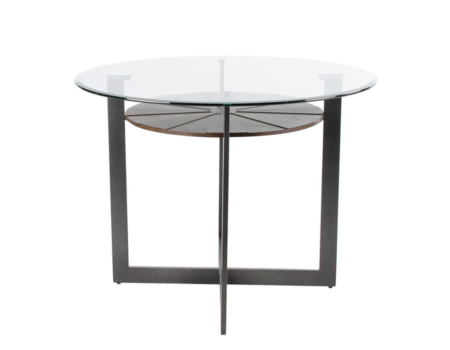 Steve Silver Olson Counter Glass Top Table in Caramel - Furniture Max (Falls Church,VA) *