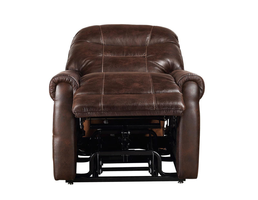 Steve Silver Ottawa Power Lift Chair with Heat and Massage in Walnut