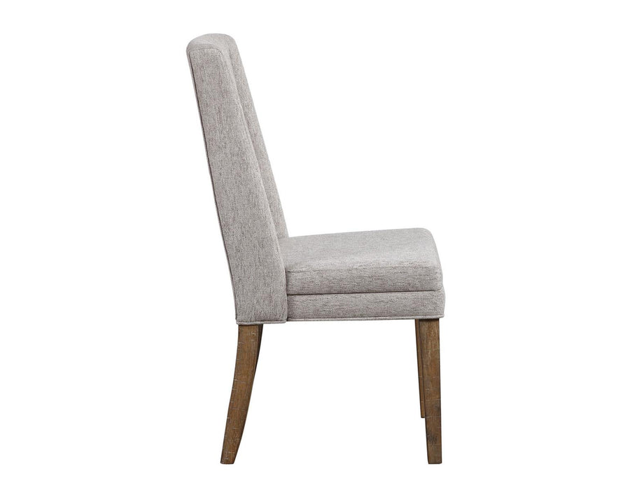 Steve Silver Riverdale Upholstered Chair in Driftwood (Set of 2)