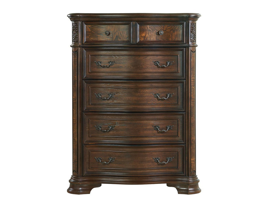 Steve Silver Royale 6 Drawer Chest in Brown Cherry