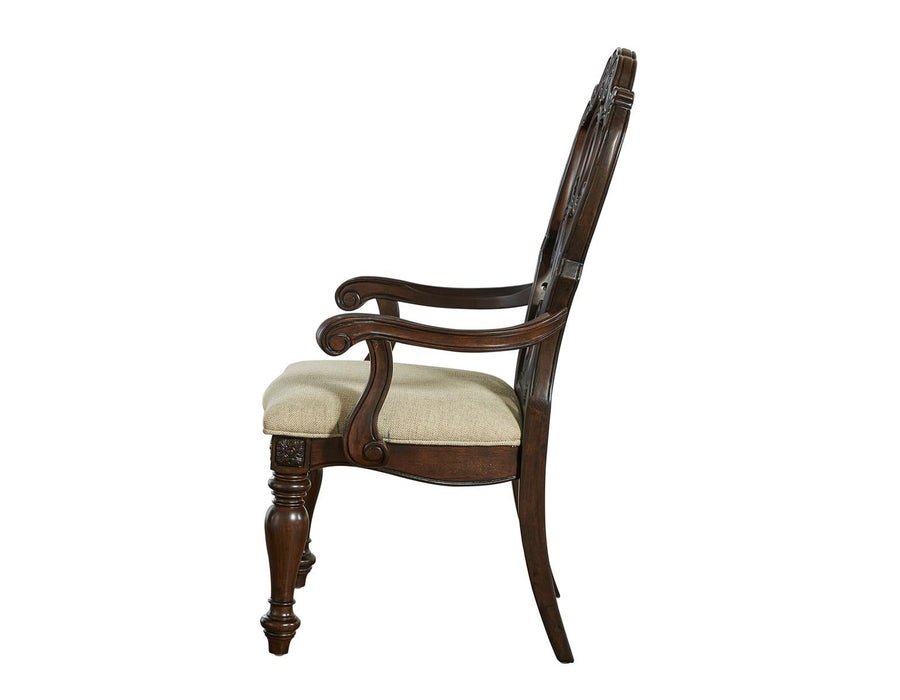 Steve Silver Royale Arm Chair in Brown Pecan (Set of 2) - Furniture Max (Falls Church,VA) *
