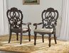 Steve Silver Royale Arm Chair in Brown Pecan (Set of 2) - Furniture Max (Falls Church,VA) *