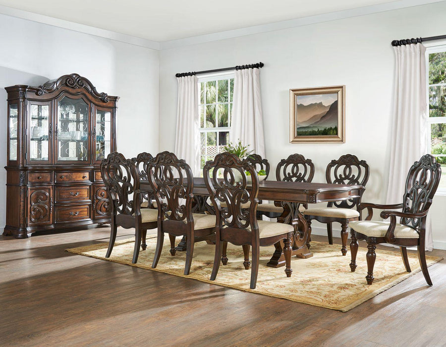 Steve Silver Royale Arm Chair in Brown Pecan (Set of 2) - Furniture Max (Falls Church,VA) *