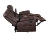 Steve Silver Stetson Manual Reclining Console Loveseat in Merlot - Furniture Max (Falls Church,VA) *
