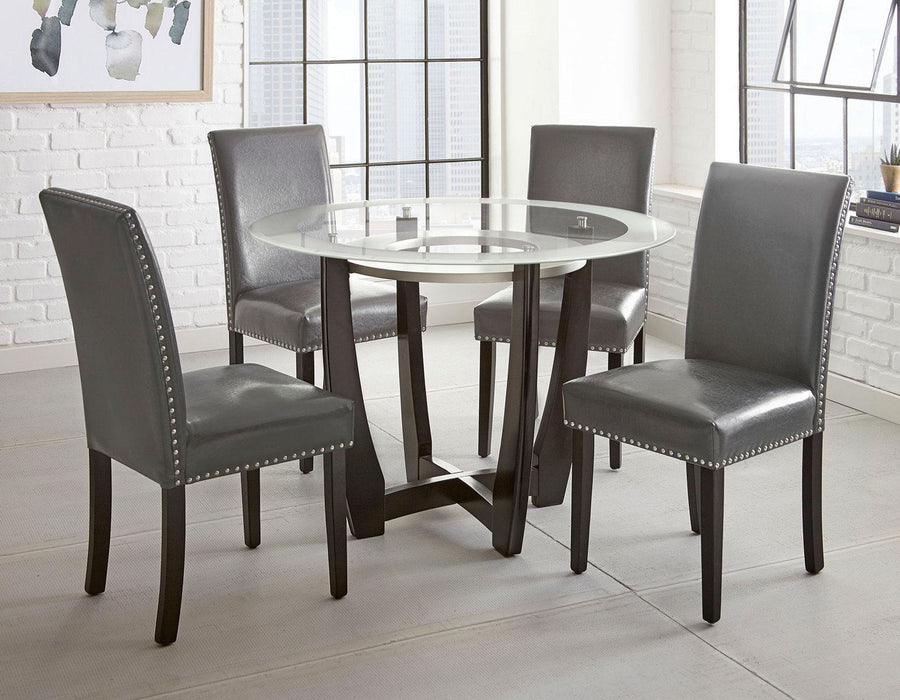 Steve Silver Verano Side Chair in Gray (Set of 2)
