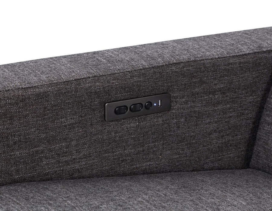 Steve Silver Zara LAF Dual-Power Chofa in Charcoal - Furniture Max (Falls Church,VA) *