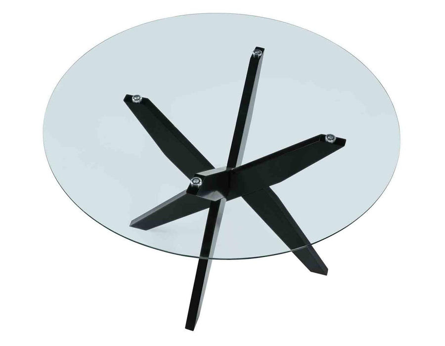 Steve Silver Amalie Round Dining Table in Black