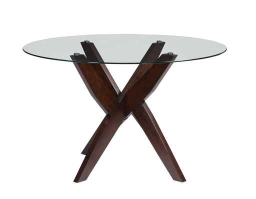 Steve Silver Amalie Round Dining Table in Walnut - Furniture Max (Falls Church,VA) *