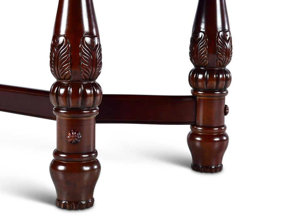 Steve Silver Antoinette Pedestal Dining Table in Brown Cherry - Furniture Max (Falls Church,VA) *