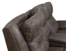 Steve Silver Aria Dual Power Reclining Console Loveseat in Saddle Brown - Furniture Max (Falls Church,VA) *