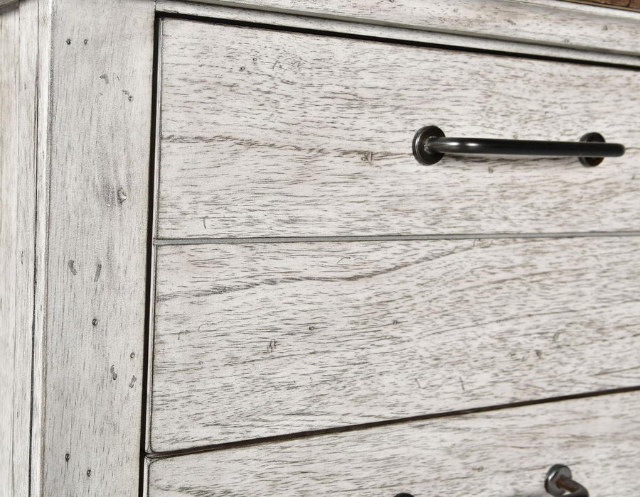 Steve Silver Bear Creek 5 Drawer Chest in White Smoke - Furniture Max (Falls Church,VA) *