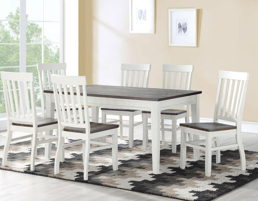 Steve Silver Caylie Side Chair in Two-tone Ivory and Driftwood (Set of 2) - Furniture Max (Falls Church,VA) *
