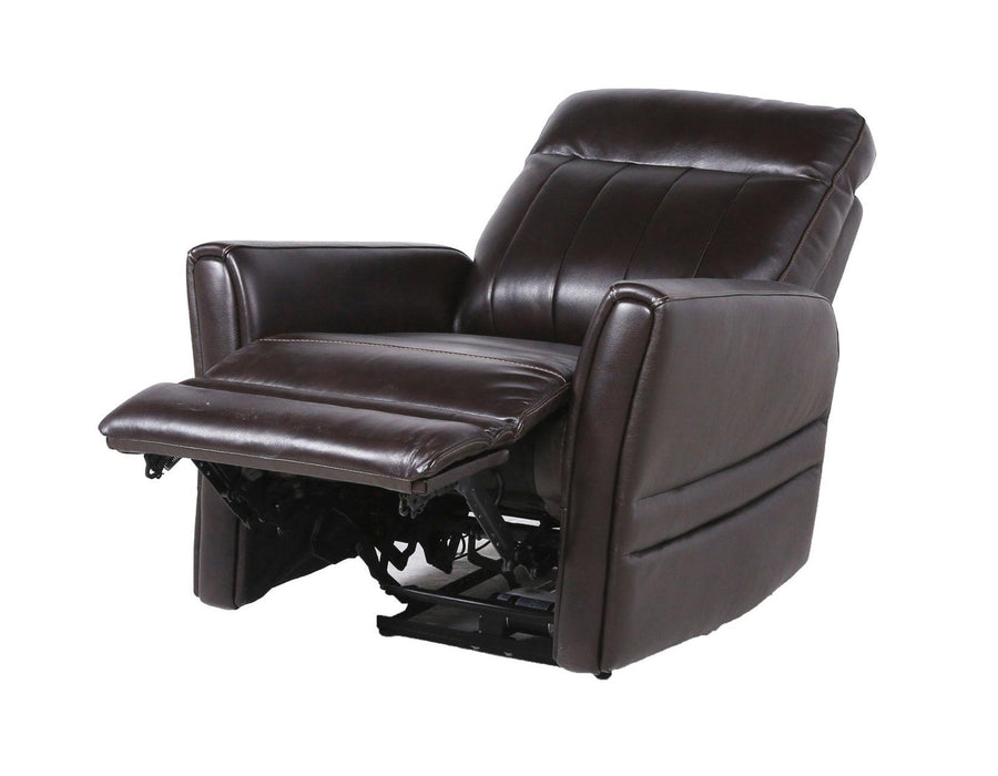 Steve Silver Coachella Leather Dual Power Recliner in Brown