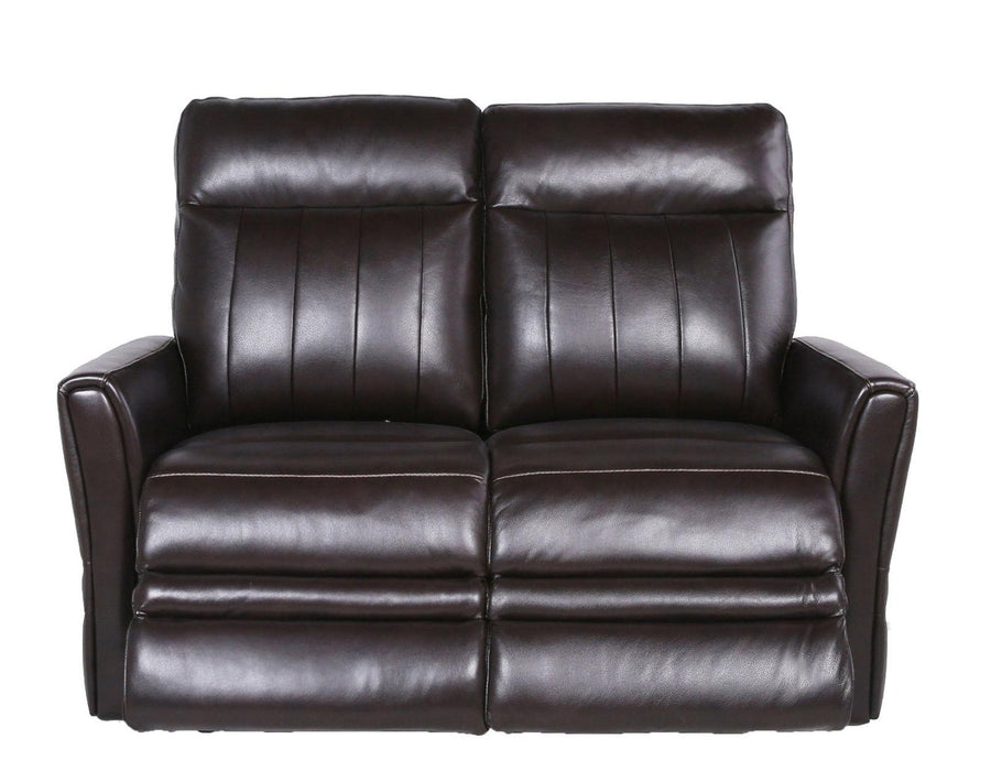 Steve Silver Coachella Leather Dual Power Reclining Loveseat in Brown