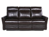 Steve Silver Coachella Leather Dual Power Reclining Sofa in Brown - Furniture Max (Falls Church,VA) *