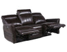 Steve Silver Coachella Leather Dual Power Reclining Sofa in Brown - Furniture Max (Falls Church,VA) *