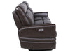 Steve Silver Coachella Leather Dual Power Reclining Sofa in Brown - Furniture Max (Falls Church,VA) *