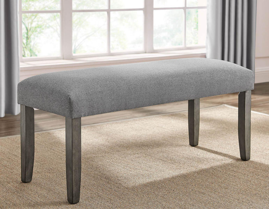 Steve Silver Emily Backless Bench in Mossy Grey