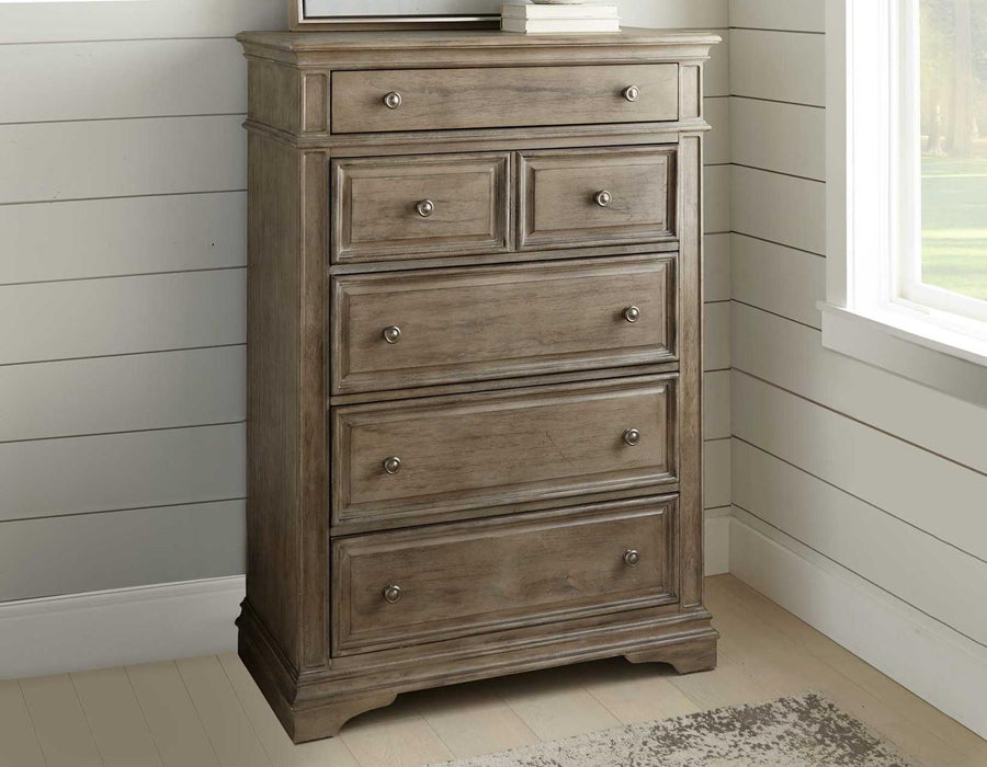 Steve Silver Highland Park 6 Drawer Chest in Waxed Driftwood