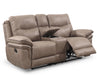 Steve Silver Isabella Manual Reclining Console Loveseat in Sand - Furniture Max (Falls Church,VA) *