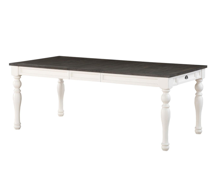 Steve Silver Joanna Dining Table in Two-tone Ivory and Mocha