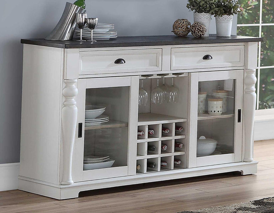 Steve Silver Joanna Server in Two-tone Ivory and Mocha - Furniture Max (Falls Church,VA) *