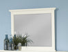 Vaughan-Basset Bonanza Landscape Mirror in White - Furniture Max (Falls Church,VA) *