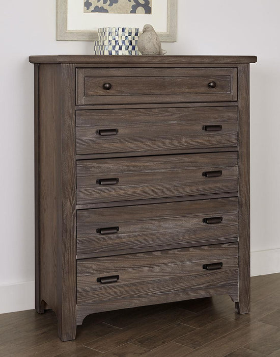 Vaughan-Bassett Bungalow 5 Drawer Chest in Folkstone - Furniture Max (Falls Church,VA) *