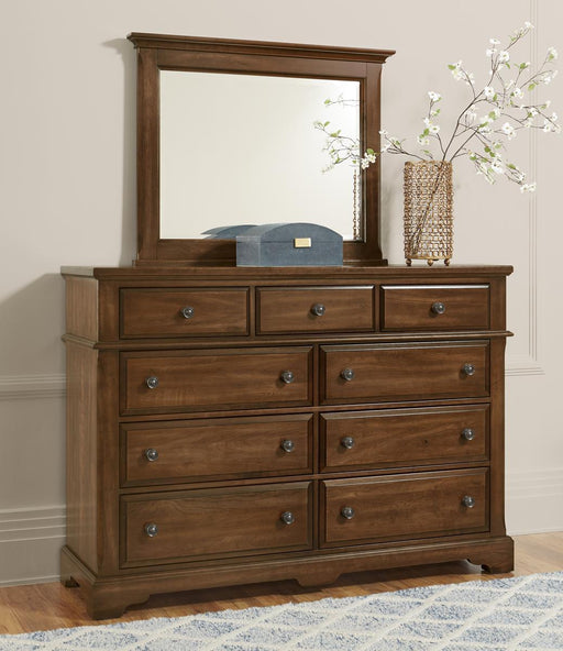 Vaughan-Bassett Heritage Landscape Mirror in Amish Cherry - Furniture Max (Falls Church,VA) *