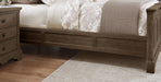 Vaughan-Bassett Heritage King Mansion with Decorative Rails Bed in Cobblestone Oak - Furniture Max (Falls Church,VA) *