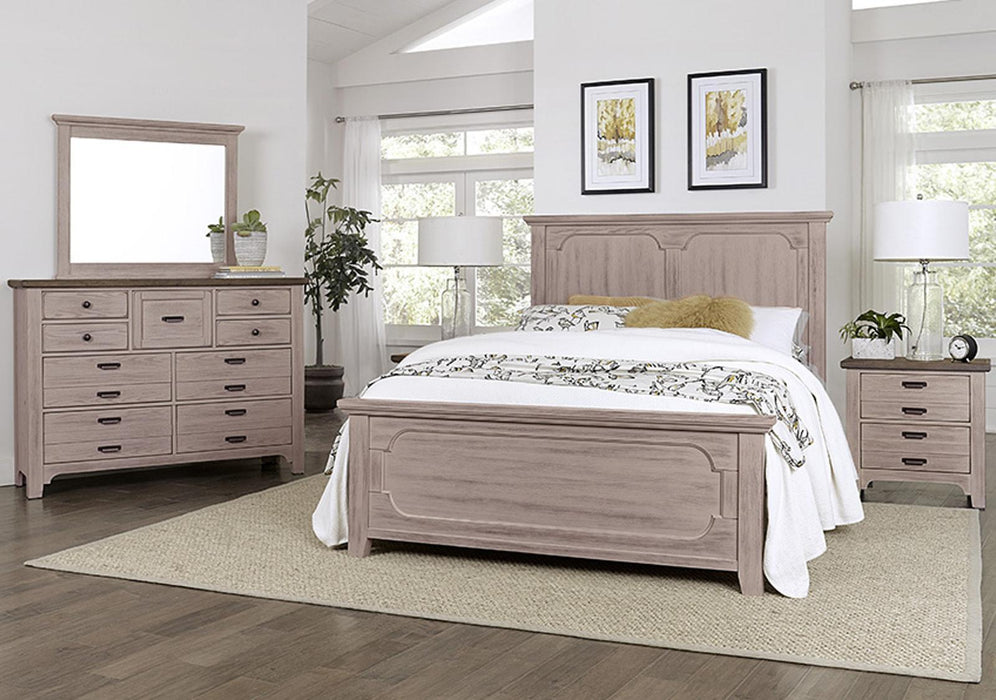 Vaughan-Bassett Bungalow King Mantel Panel Bed in Dover - Furniture Max (Falls Church,VA) *