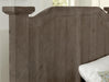 Vaughan-Bassett Sawmill King Arch Bed in Saddle Grey - Furniture Max (Falls Church,VA) *