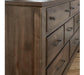 Vaughan-Bassett Cool Rustic 7 Drawer Dresser in Mink - Furniture Max (Falls Church,VA) *